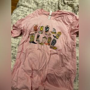 Cowboy Boot T Shirt